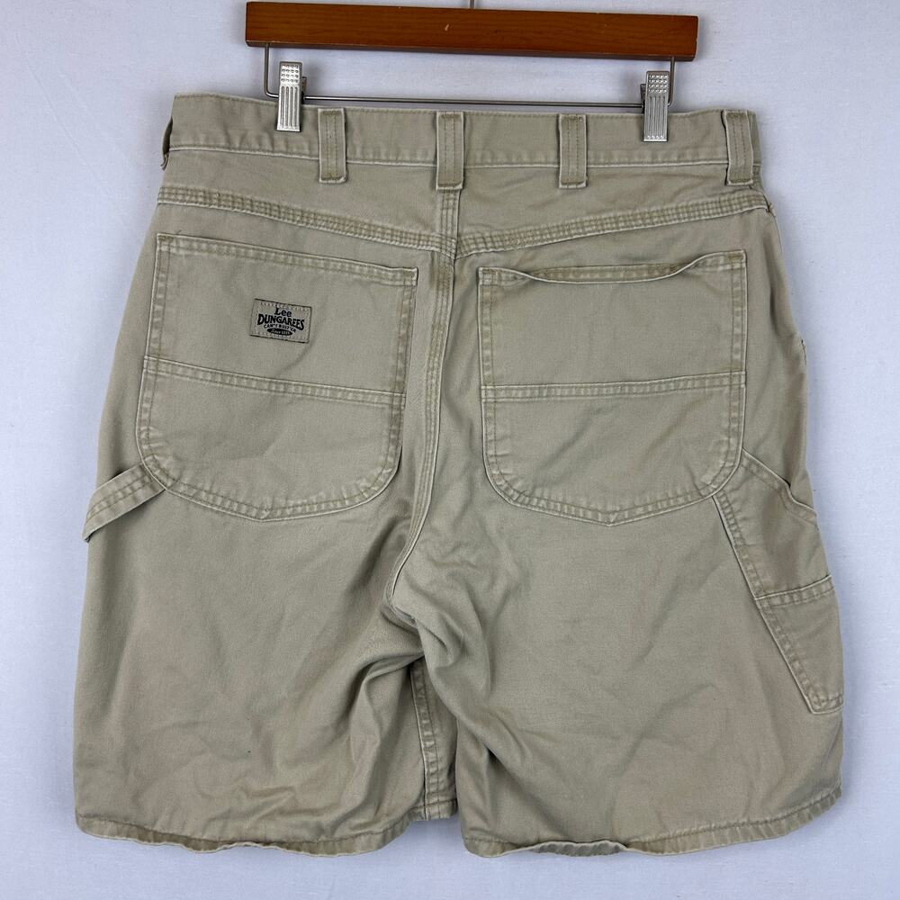 Lee Dungarees Khaki Shorts Carpenter 10" Inseam Men's Size 36 (Measures 35")